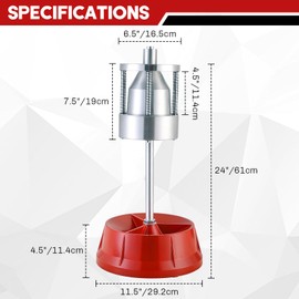 weyleity Portable Wheel Balancer with Heavy Duty Hubs | Tire Balancer Machine with Bubble Level, Tire Changer, Rim Balancing Machine, for Car and Light Truck