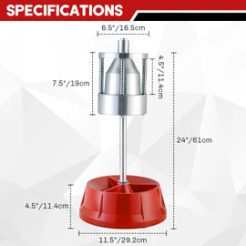 weyleity Portable Wheel Balancer with Heavy Duty Hubs | Tire Balancer Machine with Bubble Level, Tire Changer, Rim Balancing Machine, for Car and Light Truck