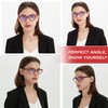 EYEURL 5-Pack Cat Eye Reading Glasses for Women- Men Blue