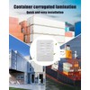 HZSIFU 2 pcs Heavy Steel Shipping Container Vent with Screen,