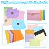 70pcs Mini Envelopes, Small Coloured Envelopes with 100 Stickers, Tiny