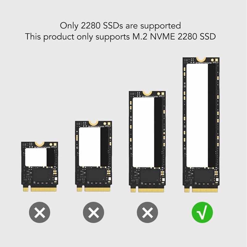 USB 4.0 SSD Enclosure 40Gbps M.2 NVME Solid State Drive