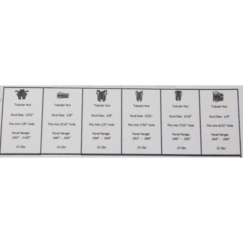 Online Auto Supply 60 pcs 6 Sizes Emblem Script Clips