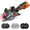 DOVAMAN Circular Saw, 5.8A 4-1/2" Circular Saw w/Laser, Metal Auxiliary