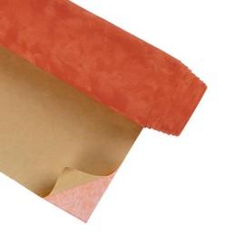 CRE8TIVE Orange Self Adhesive Velvet Flocking Liner for Jewelry Drawer Box Lining 12"x80" Colored Felt Drawer Liner Velvet Peel and Stick Wallpaper Fabric Felt Sheets Roll for Cabinets DIY Art Crafts