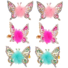 SEWACC 6pcs Butterfly Hair Clips for Hair Accessories for Teens for Parties Cosplay and Everyday Use Adorable Moving