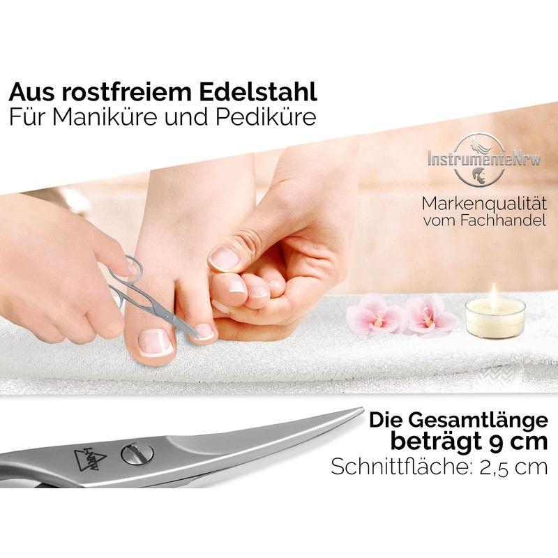 Professional Nail Scissors for Left-Handed Users Stainless Steel Classic Scissors