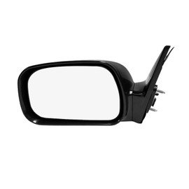PM Auto Left Driver Side Power Heated Nonfolding Usa Built View Mirror Chrome/Flat Black Smooth 5H5P For 2002-2006 Toyota Camry