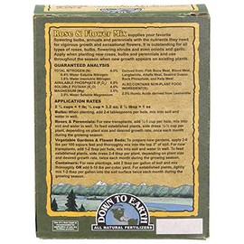 Down to Earth All Natural Rose & Flower Bulb Fertilizer Mix 4-8-4, 1 lb