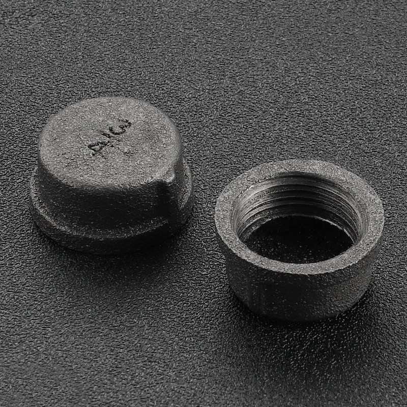 3/4" Industrial Pipe Fitting Caps - Home Expert 20 Pack