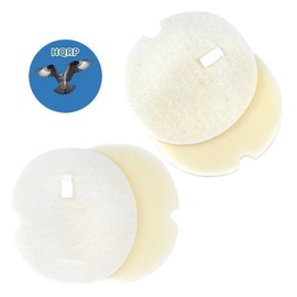 HQRP 2-Pack Foam & Felt Filter Kit compatible with Shark LA400 / LA400 40 / LA400_40 Lift-Around Canister Portable Vacuum Cleaner, XFF318 Replacement