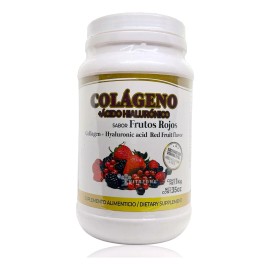 Colágeno Acido Hialurónico 1 Kg Sabor Frutos Rojos, Pretty Bee