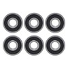 10Pcs Deep Groove Ball Bearing Rubber Seals Extra Light Series