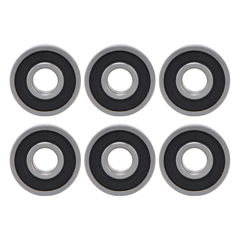 10Pcs Deep Groove Ball Bearing Rubber Seals Extra Light Series