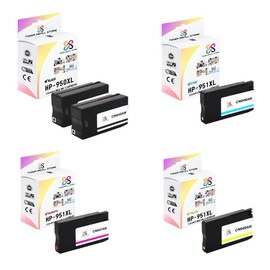 Toner Refill Store Compatible Ink Cartridge Replacement for HP 950XL 951XL High Yield Works with HP OfficeJet Pro 251dw 276dw, MFP 8100, Premium 8610 Printers (Black, Cyan, Magenta, Yellow, 5 Pack)