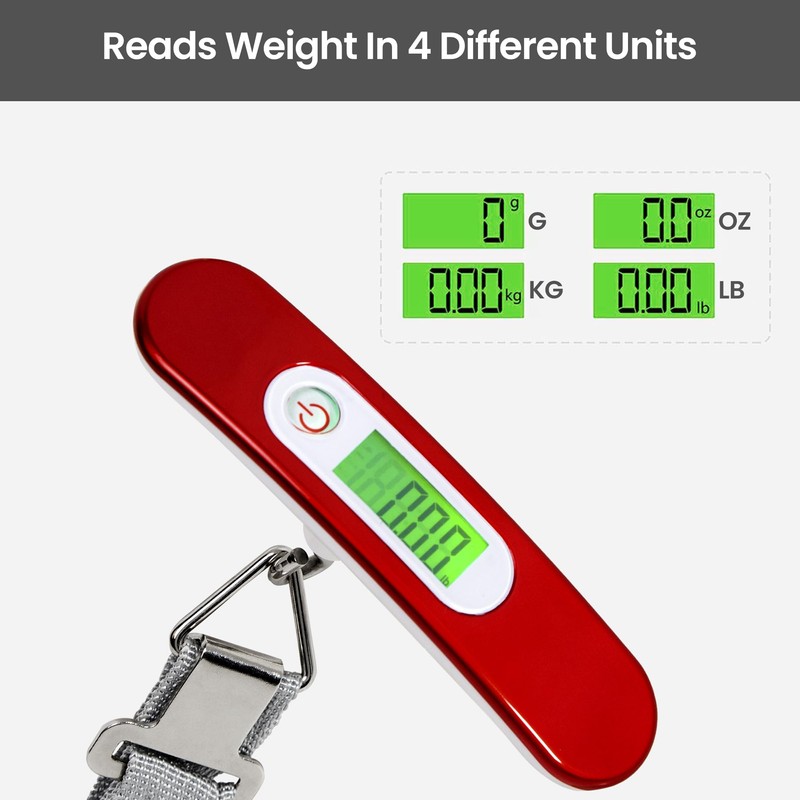 ASAB Digital Luggage Scale for Suitcase Electronic Weighing Scale Ergonomic