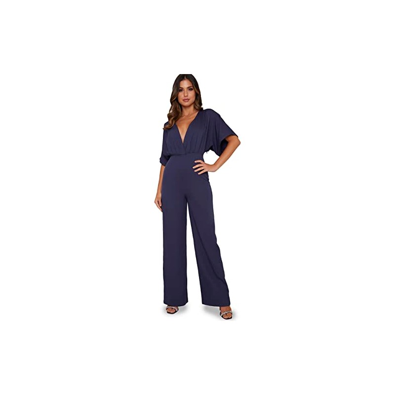 Chi Chi London Women's Chi Noely Jumpsuit, navy