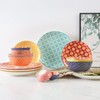 Metahom 10" Ceramic Dinner Plates, Porcelain Dessert Salad Plate Set,