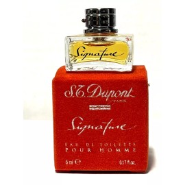 S.T. Dupont Signature Men EDT 0.17oz Splash Travel MINI SAMPLE (D06