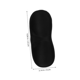 Baluue 6pcs Contoured Eye Masks for Sleep Men Women Light Blocking Memory Foam Blindfold for Airplane Travel Edge Stitching for Complete Darkness and Enhanced Rest