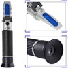 Salinity Refractometer, Automatic Temperature Compensation Handheld Salinity Refractometer, Hydrometer 0-100