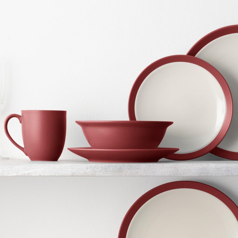 Noritake Colorwave Raspberry 16-Piece Set - Curve, Service for 4