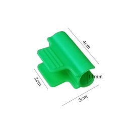 40 Pcs Greenhouse Clamp Garden Hoops Clips for Netting Garden Net Clips Film Row Cover Netting Tunnel Hoop Shed Film Clip Shading Net Rod Clips Film Buckles (11mm)