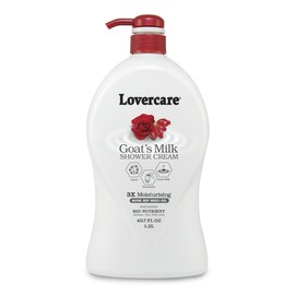 Lover's Care Goat's Milk Moisturizing Body Wash Shower Cream Rose Hip Seed Oil 40.7 Fl.Oz - Single…