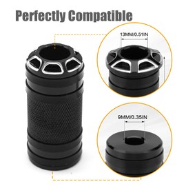 JUUDDENPARTS 2Pcs Motorcycle Shifter Peg Gear Shift Lever, CNC Billet Foot Pegs, Replacement for Harley Davidson Touring Softail Dyna Sportster Street Glide Road