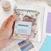 ISHR Seal Notebook, Transparent M5, Binder, Sticker Notebook, Removable, Clear
