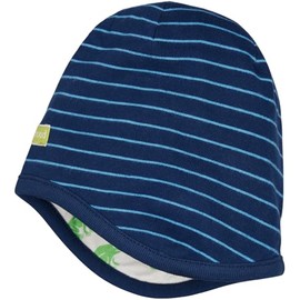 loud + proud Unisex Children's Reversible Organic Cotton GOTS Certified Hat, Ultramarine