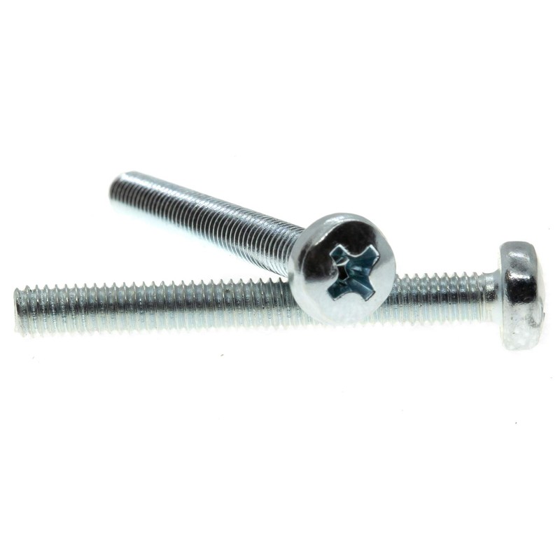 M4 (4mm x 60mm) Phillips Pan Head Machine Screws -