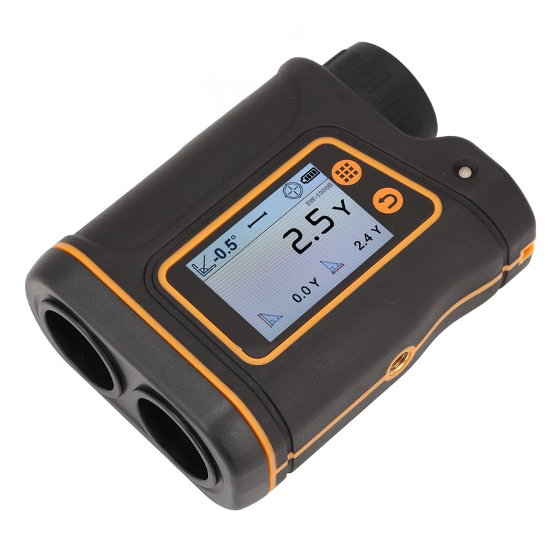 Telescope Range Finder 6X Magnification LCD Touch Screen Laser Distance