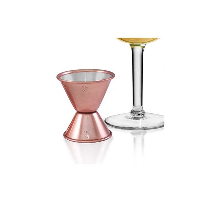 BarConic® Double Sided Jigger Copper Plated -.75oz. x 1.25oz.