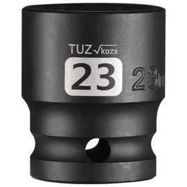 1/2 Inch Drive 23mm Shallow Impact Socket, Chrome Molybdenum Alloy Steel, Standard 6-Point Hex Socket for Ratchets, Torque Electric Wrenches, Air Impact Wrench,Strong and Durable, Metric