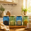 Custde Glass Storage Jars With Airtight Lid, 35oz Canister For