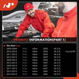 A-Premium Air Conditioner AC Compressor with Clutch Compatible with Infiniti EX35 EX37 FX35 FX37 G37 M37 Q40 Q60 Q70 Q70L QX50 QX70 370Z