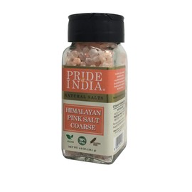 Pride Of India - Pack of 6 - Pure Himalayan Pink Salt - Enriched w/ 84+ Natural Minerals, Dual Sifter, Coarse Grind (4.8 oz, 136.1 gm)