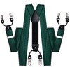 Dubulle Mens Clips Suspenders and Pretied Bowtie Set Y Shape