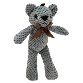 BABYZOCO Teddy Bear, Plush Toy Birthday, Baby Plush Toy, Newborn Plush Toy, Plush Toy, Plush Doll, Plush Toy, Children's Material, Plush Short, Filling 100% Cotton, Length 17 cm, Navy Blue