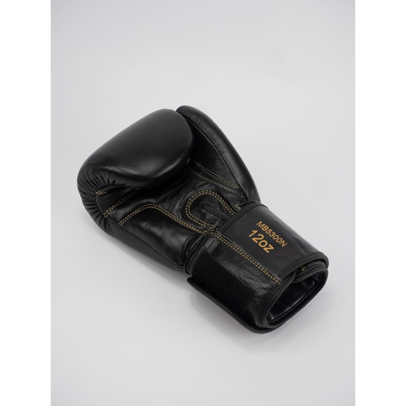 METAL BOXE Thai Leather Boxing Gloves Series Black/Gold 10 oz