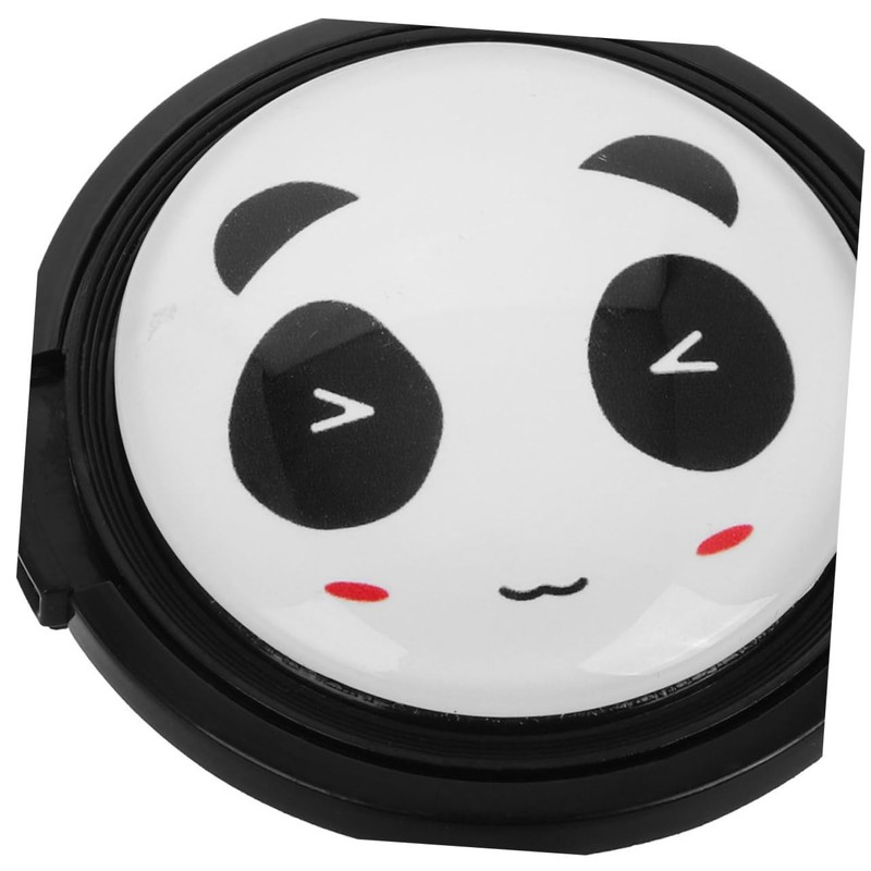 Tofficu 2pcs Panda Design Camera Lens Cap Textured Grip Protective