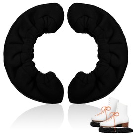 Tucnoeu Ice Skate Blade Covers,Ice Skate Guards for Hockey Skates,Skate Guards Winter Skate Guards Kids Hockey Skate Blade Protector Guards for Most Ice Skates (Black,1Pair)