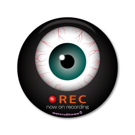 Mavre at Home Dash Cam Sticker Dash Cam Sticker Sticker Dash Cam Sticker Sticker (Eyeball / Dark S Size)