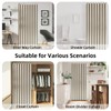 Folding Pleated Extra Wide Room Divider Blackout Curtains for Living