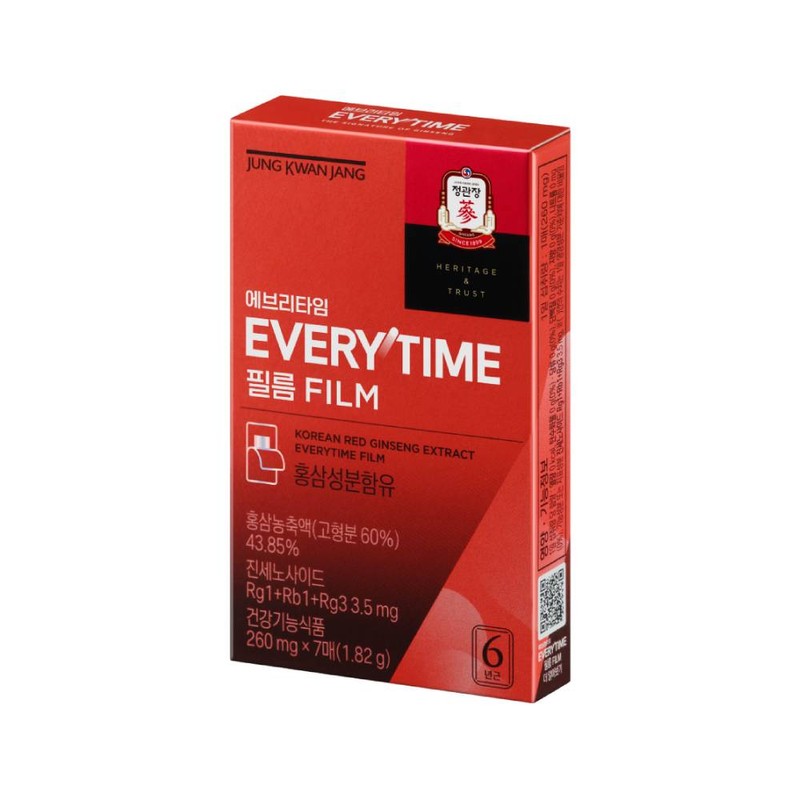 Jeonggwanjang 정관장 에브리타임 필름 42매 Korean Red Ginseng Every Time