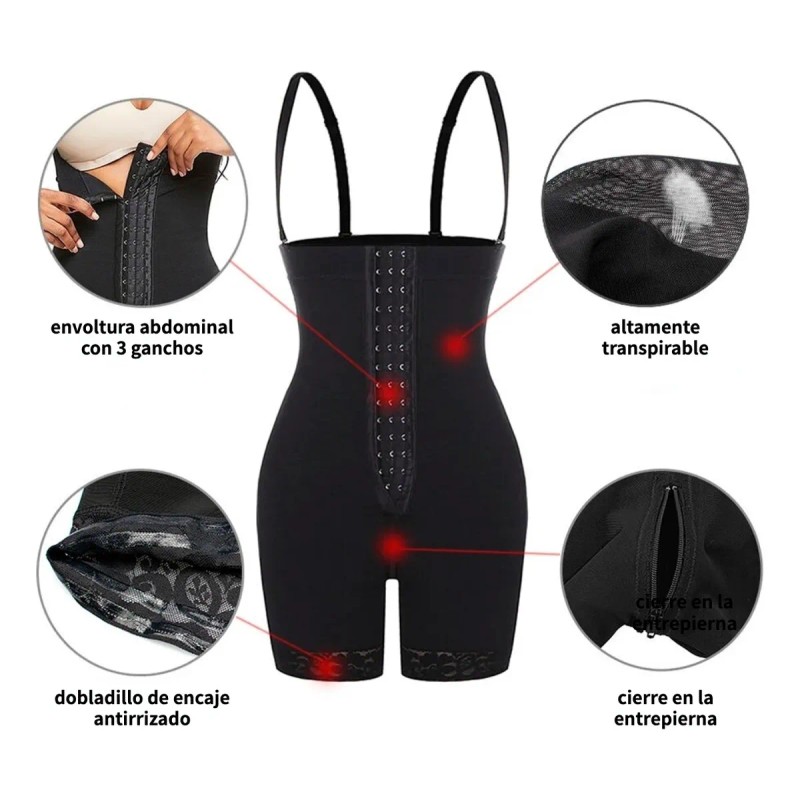 Faja Corrector Mujer Postparto Colombiana Reductora Espalda