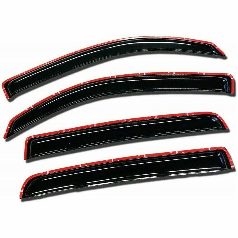 EZ Motoring In Channel Window Sun Rain Visor Wind Guard