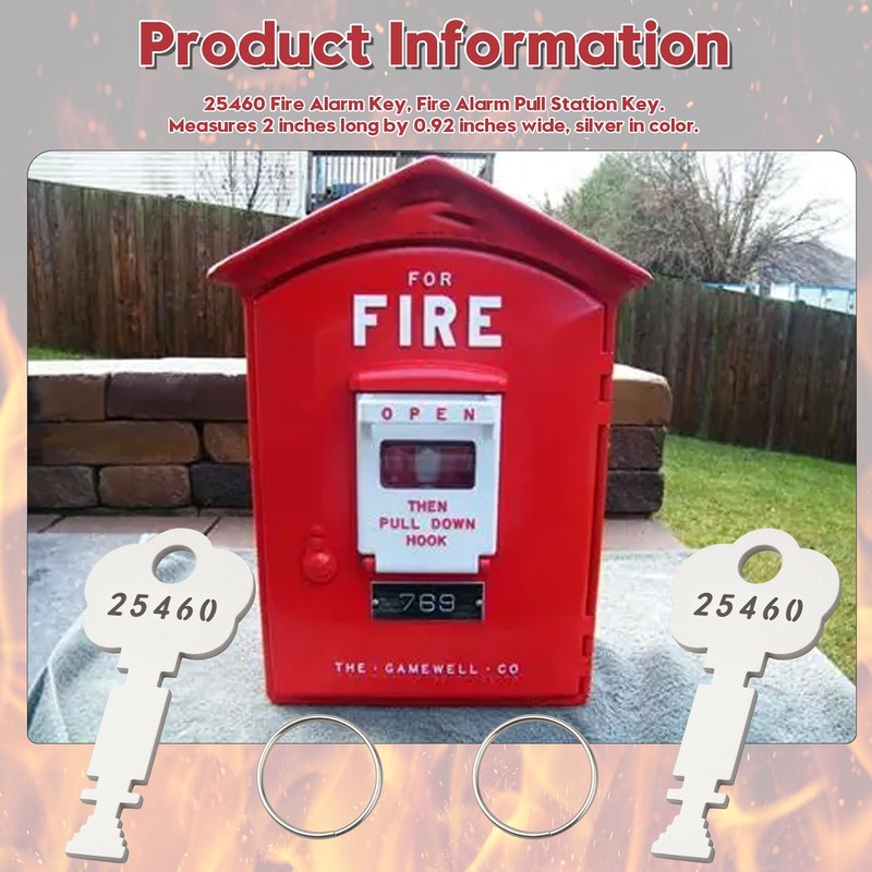 Honkador 25460 Fire Alarm Panel Key,Fire Alarm Box Key for