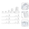 Baluue 100pcs Furniture Edge Bumpers Round Rubber Door Stopper Glass